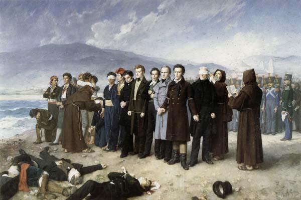 Perez, Antonio Gisbert The Execution of Torrijos and His Companions France oil painting art